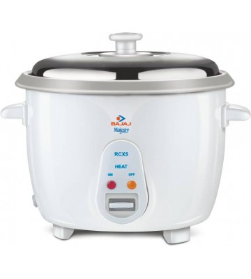 Bajaj Majesty New RCX 5 Electric Rice Cooker  (1.8 L, White)