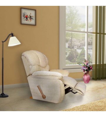 La-Z-Boy Dreamtime Fabric Manual Rocker Recliners  (Finish Color - Beige)