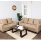 Furnicity Fabric 3 + 2 Beige Sofa Set