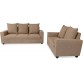 Furnicity Fabric 3 + 2 Beige Sofa Set