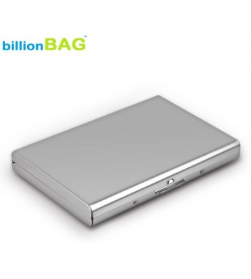 Billionbag Steel Plain Metal Business ATM 6 Card Holder  (Set of 1, Silver)