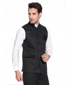 Zoldy Self Design Men's Waistcoat