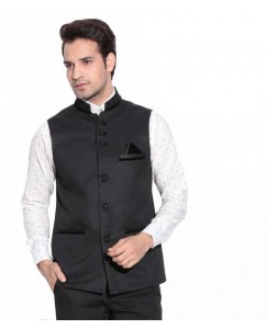 Zoldy Self Design Men's Waistcoat