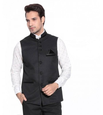 Zoldy Self Design Men's Waistcoat