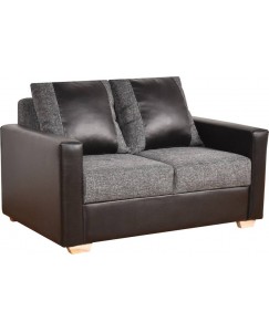 Furny Billy Fabric 3 + 2 Black Sofa Se