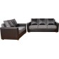 Furny Billy Fabric 3 + 2 Black Sofa Se