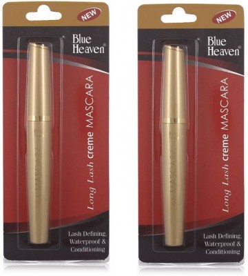 Blue Heaven Long Lash Creme Mascara (Set of 2 Pc) 7.5 ml  (Black)