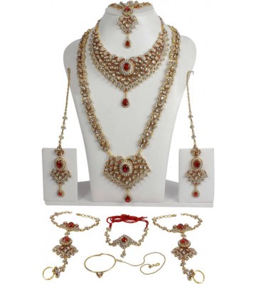 Muchmore Brass Jewel Set  (Multicolor)