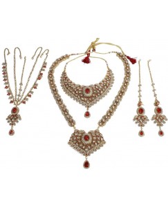 Muchmore Brass Jewel Set  (Multicolor)