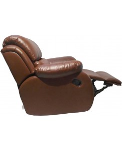 innovate Leatherette Manual Recliners  (Finish Color - brown)