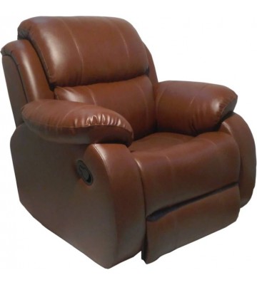 innovate Leatherette Manual Recliners  (Finish Color - brown)