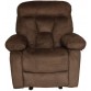 Woodness Synthetic Fiber Manual Recliners  (Finish Color - Brown)