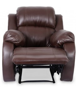 Westido Emporio Leatherette Manual Recliners  (Finish Color - Brown)