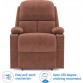 @home by Nilkamal Matt Fabric Manual Recliners  (Finish Color - Coffee Brown)