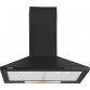 Hindware Clarrisa 60 Blk Wall Mounted Chimney  (Matt Black 700)