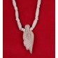 Ellegent Tulsi Mala with Carving Pendent Wood Necklace