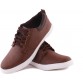 REVOKE Monotone Canvas Shoes For Men  (Brown)