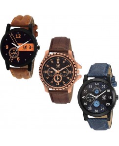 Rizzly Combo of 3 Fashionable Watch - For Men