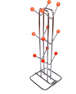 Royal Sapphire stainless steel cup holder Stainless Steel Kitchen Rack  (Orange)