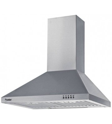 Prestige DKH 600 CS Wall Mounted Chimney  (Silver 760)