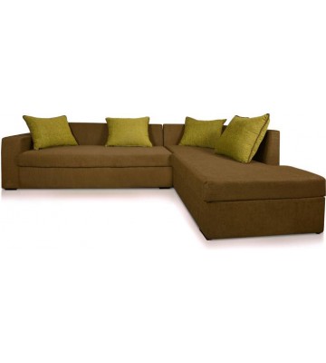 Dolphin DOL-CAIRO-L-Beige 09-Brown 14 Fabric 3 + 2 Beige-Brown Sofa Set