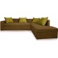 Dolphin DOL-CAIRO-L-Beige 09-Brown 14 Fabric 3 + 2 Beige-Brown Sofa Set