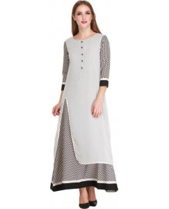 Cottinfab Women's A-line White Dress