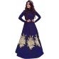 Fabcartz Silk Embroidered Semi-stitched Gown