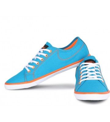 Sparx 283 Canvas Shoes For Men  (Blue, Orange)