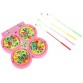 VShine Magnetic Fish Catching Game with 4 Pools,32 Small Multicolored Fishes,4 Fishing Rods for 2-4 Players Board Game