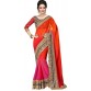 Ganga Shree Embroidered Paithani Synthetic Georgette, Chiffon Saree  (Orange)