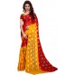 Trendz Style Self Design Fashion Chiffon Saree  (Red)