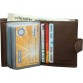 Style 98 100% Pure Leather 15 Card Holder  (Set of 1, Brown)