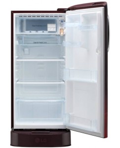 LG 190 L Direct Cool Single Door 4 Star Refrigerator  (Scarlet Plumeria, GL-D201ASPX)