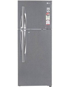 LG 260 L Frost Free Double Door 4 Star Refrigerator  (Shiny Steel, GL-I292RPZL)