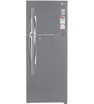 LG 260 L Frost Free Double Door 4 Star Refrigerator  (Shiny Steel, GL-I292RPZL)