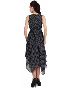 G & M Collections Women's Maxi Black, White Dress