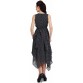 G & M Collections Women's Maxi Black, White Dress