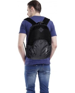 American Tourister Hoop - Small 21 L Backpack  (Black, Grey)