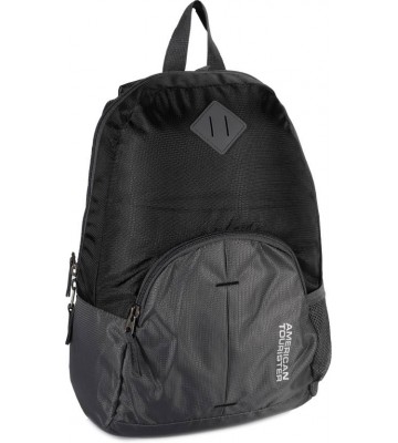 American Tourister Hoop - Small 21 L Backpack  (Black, Grey)