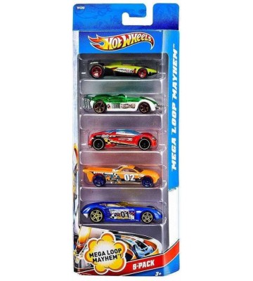 Hot Wheels Five-Car Assortment Pack  (Multi Color)