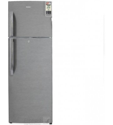 Haier 310 L Frost Free Double Door 3 Star Refrigerator  (Brushline Silver, HRF-3304BS-R/E)