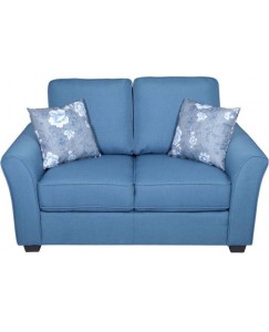 Evok Andorra Fabric 2 Seater Sofa  (Finish Color - Blue)