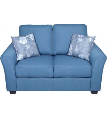 Evok Andorra Fabric 2 Seater Sofa  (Finish Color - Blue)