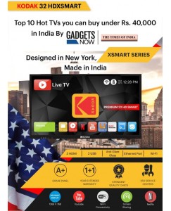 Kodak 80 cm (32 inch) HD Ready LED Smart TV  (32HDXSMART)