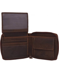 Krosshorn Men Brown Genuine Leather Wallet  (6 Card Slots)