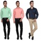 DOE Men's Solid Formal Multicolor Shirt  (Pack of 3)