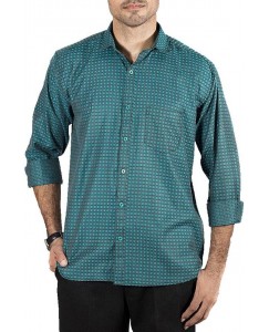 Faddy Men Woven Casual Blue Shirt