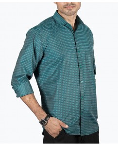 Faddy Men Woven Casual Blue Shirt