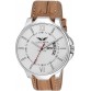 Lois Caron LCS-4116 WHITE DAY & DATE SERIES SE CROCO STRAP DAY AND DATE FUNCTIONING Watch - For Men